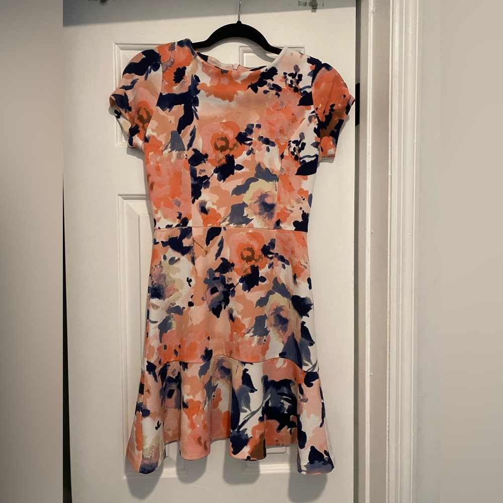 AQUA fit and flare mini dress